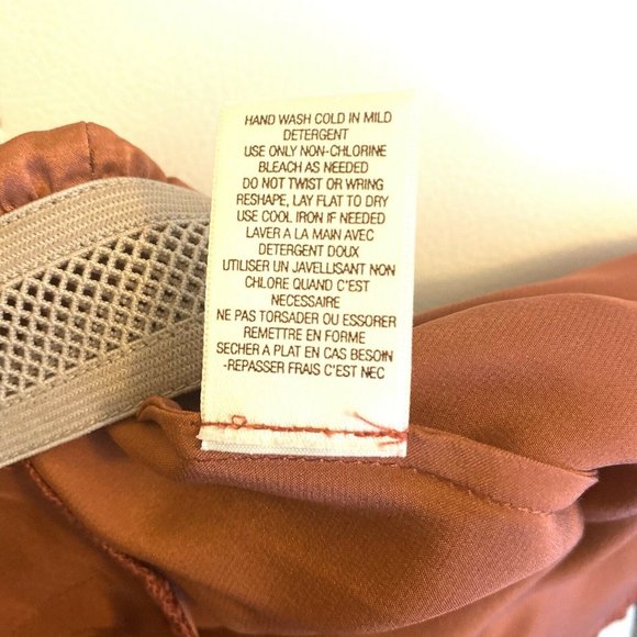 Anthropologie Eloise Silk Peach Pink Pull On Pants - Picture 8 of 13